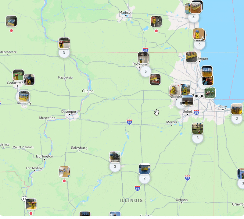 Regional geo-targeting map